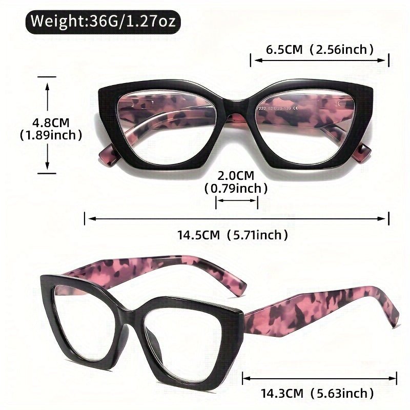 Square Glasses Frames - Unisex Retro Acetate Eyewear for Women & Men - HalleBeauty